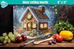 Gingerbread house Glass Cutting Boards Kitchen Product Image 1