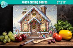 Gingerbread house Glass Cutting Boards Kitchen Product Image 1