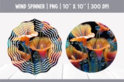3d Bright Flowers Wind Spinner Sublimation | Spring Design Product Image 1