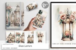 Digital Paper Glass Lantern Product Image 1