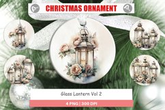 Ornament Glass Lantern Product Image 1