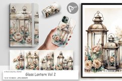 Digital Paper Glass Lantern Product Image 1