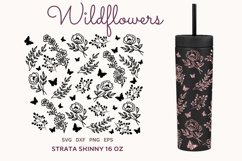 Butterfly Bundle SVG Full Wraps Strata Skinny Tumbler 16 oz Product Image 7