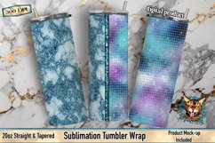 Glass Sublimation, Marble Sublimation, Tumbler Design Bundle