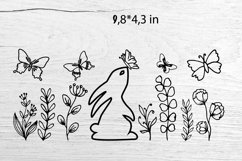 Glass Can Wrap Bunny SVG. Libbey Glass Can Full Wrap. Product Image 2