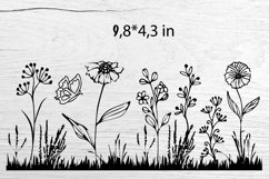 Glass Can Wrap Coffee. Flowers SVG. Libbey Glass Can. Product Image 2