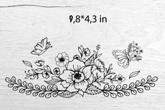 Glass Can Wrap Flowers SVG. Libbey Glass Can Full Wrap. Product Image 2