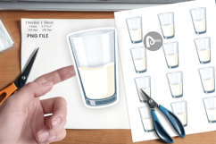 Glass of Milk Sticker Product Image 1