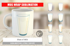 Mug Wrap Glass of Milk Product Image 1