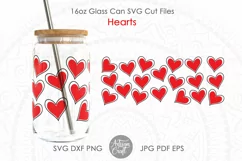  16oz can glass wrap svg file showing hearts 