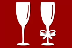 Champagne glass svg, champagne flute svg, wine glass svg Product Image 2