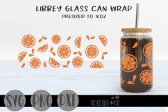 Orange Glass Can | Fruit Glass Can Wrap Product Image 1