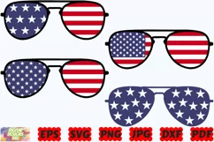 4th Of July Glasses SVG | Glasses SVG | American Glasses SVG Product Image 3