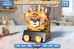 Animal Glasses and Pencil Holders Laser Cut Bundle, Kids SVG Product Image 5