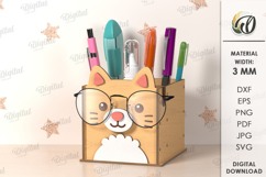 3D Glasses and pencil Holders Bundle Laser Cut Product Image 11