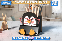Animal Glasses and Pencil Holders Laser Cut Bundle, Kids SVG Product Image 8