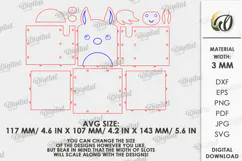 3D Glasses and pencil Holder Laser Cut.Horse SVG Product Image 2