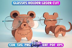 Mouse Shaped Glasses Holder Laser Cut | Animals Glasses Hold Product Image 1