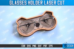 Glasses Holder Laser Cut | Eyeglass Stand | Dog Face | CNC Product Image 1