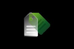 Glassmorphism tag icon design vector Product Image 2