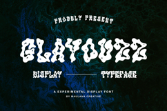 Glayouzz Experimental Display Font Product Image 2