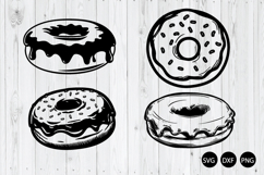 Glazed Donut SVG, Donut SVG, Food SVG Product Image 1