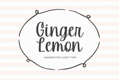 Ginger Lemon - Handwritten Script Font Product Image 1