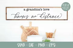 A Grandma's Love Knows No Distance | Grandma SVG Product Image 1