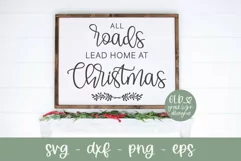 All Roads Lead Home At Christmas SVG | Christmas SVG Product Image 2