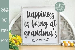 Happiness Is Being At Grandma's - Grandma SVG Product Image 1