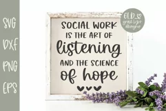 Social Work Is The Art Of Listening - Social Work SVG Product Image 1