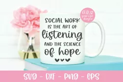 Social Work Is The Art Of Listening - Social Work SVG Product Image 2