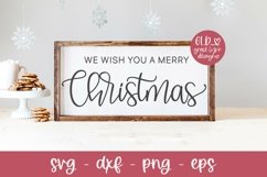 We Wish You A Merry Christmas SVG | Christmas Quote SVG Product Image 1