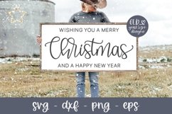 Wishing You A Merry Christmas SVG | New Year SVG Product Image 1