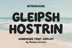 Gleipsh Hostrin Handmade Summer Display Font Product Image 1