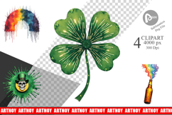 Glitch &amp; Gold St Patricks Sublimation Product Image 1