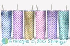 Circulos Tumbler - Dot Pattern Skinny Tumbler Sublimation Product Image 1