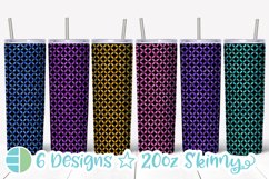 Circulos Tumbler - Dot Pattern Skinny Tumbler Sublimation Product Image 1