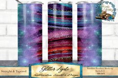 This is a glitter agate tumbler design. Sized for 20oz skinny tumblers.
