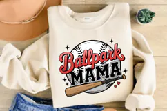 Ballpark Mama Baseball PNG, Retro Ballpark Mama Checker PNG Product Image 2