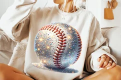 Glitter Baseball Ball PNG, Baseball PNG Sublimation, Sports Product Image 3