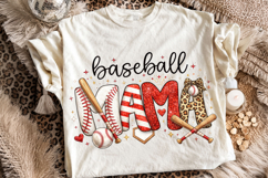 Baseball Mama Leopard PNG, Baseball Game Day PNG, Sports Mom Product Image 1
