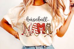 Baseball Mama Leopard PNG, Baseball Game Day PNG, Sports Mom Product Image 3