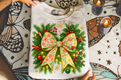 Christmas Coquette Bow PNG, Merry Christmas PNG, Holiday PNG Product Image 4