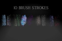 Glitter Brush Strokes Clipart Product Image 1