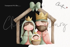 Brush Stroke Christmas Clipart Bundle - 65 Elements Product Image 3