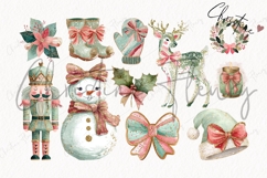 Brush Stroke Christmas Clipart Bundle - 65 Elements Product Image 5
