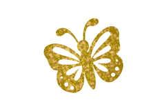 Glitter butterfly clipart ornament element vector Product Image 1