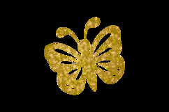 Glitter butterfly clipart ornament element vector Product Image 2