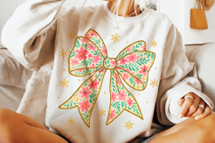 Christmas Coquette Bow PNG, Merry Christmas PNG, Holiday PNG Product Image 3